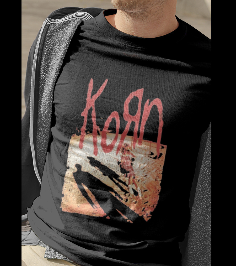 Korn Self Titled Album Cover Art With Distressed Child T-Shirt