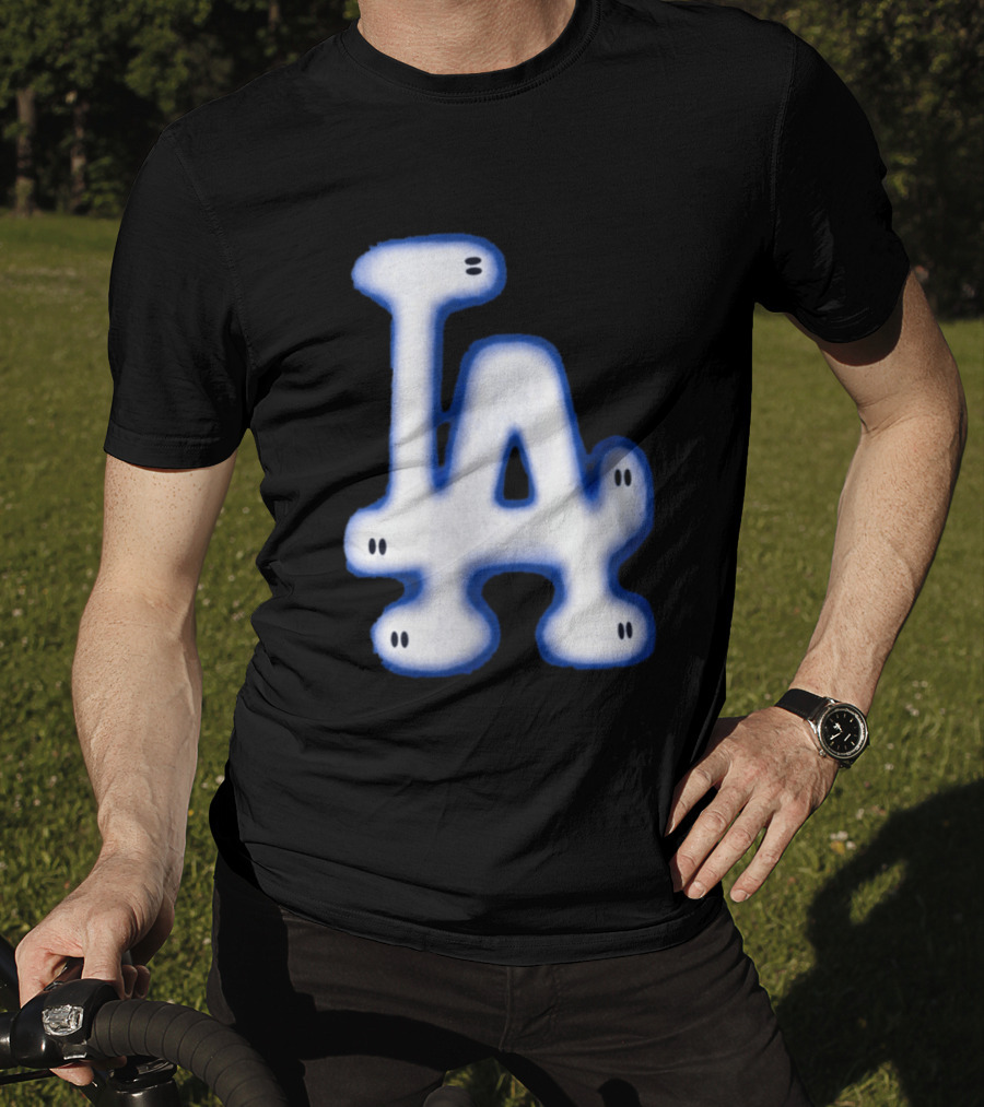 LA Dodgers Blue Ghost Airbrush T-Shirt
