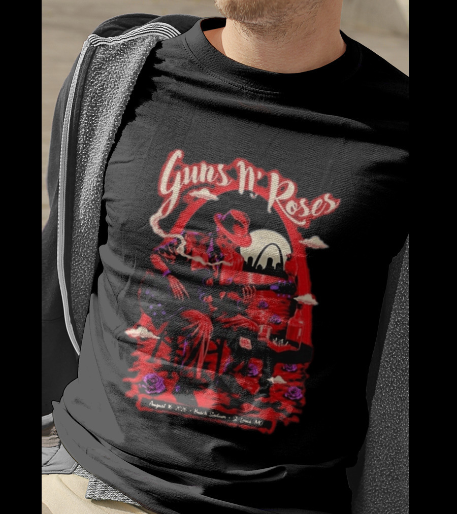 Guns N' Roses August 16 2026 St. Louis MO Busch Stadium Tour T-Shirt