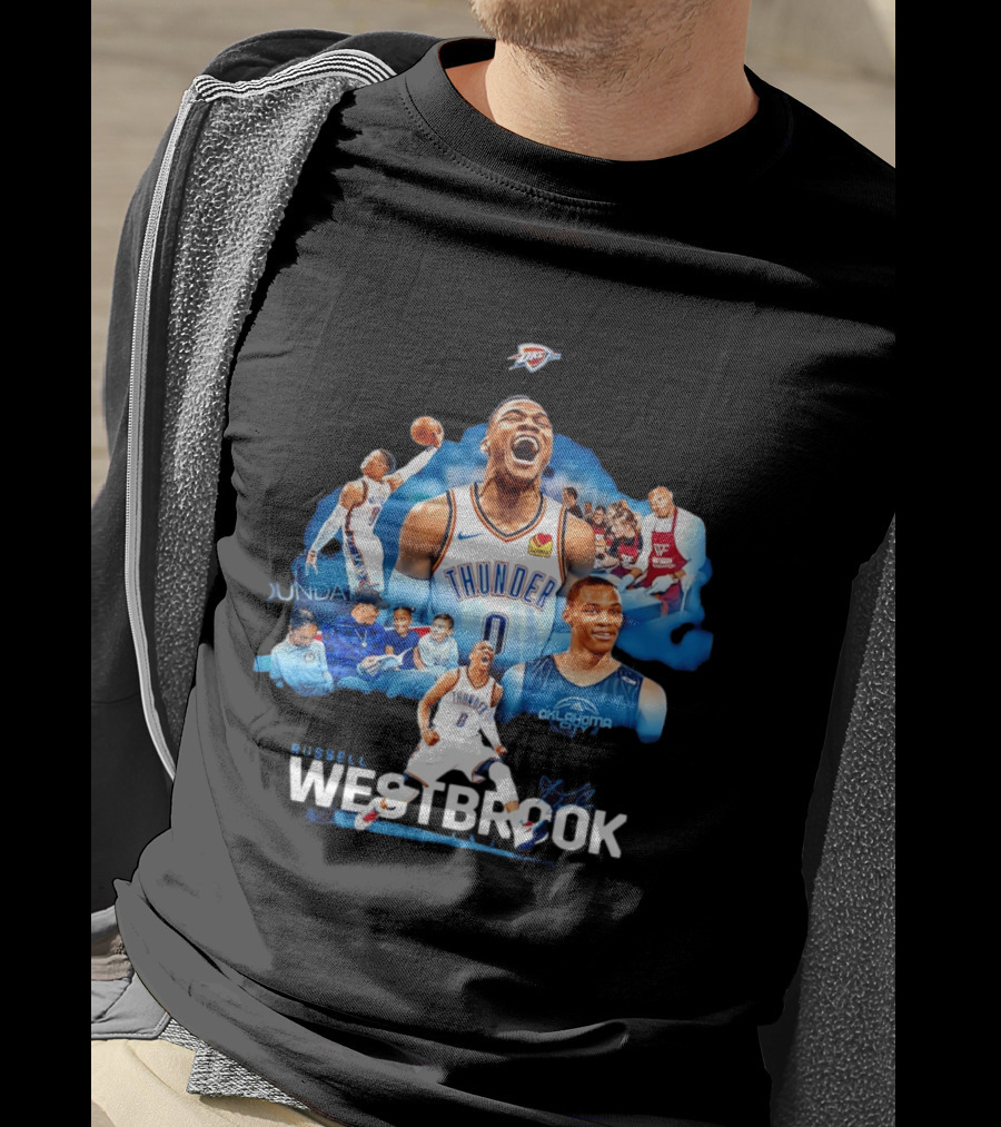 Russell Westbrook Thunder Basketball Oklahoma City Legends T-Shirt