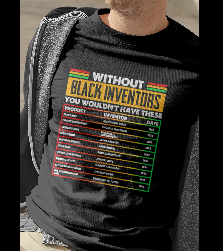 Without Black Inventors You Wouldn't Have Elevators Fire Extinguishers Stethoscopes And More T-Shirt