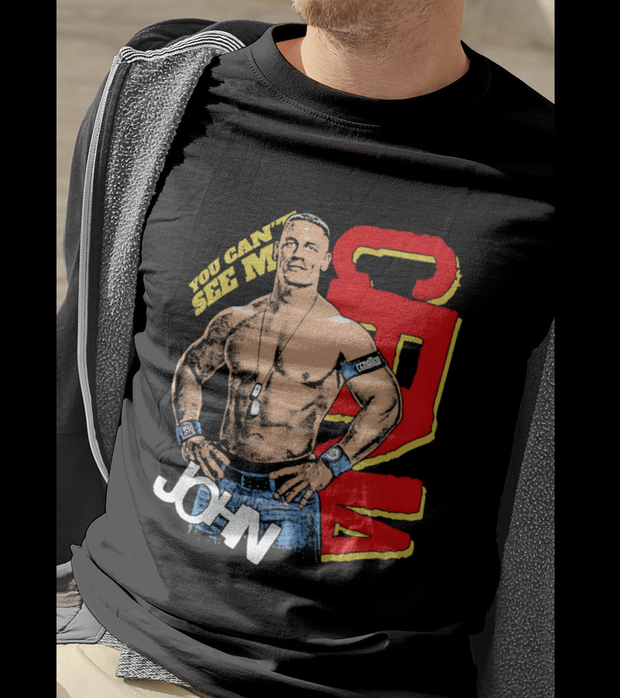 You Can't See Me John Cena Retro Style WWE Fan Favorite T-Shirt