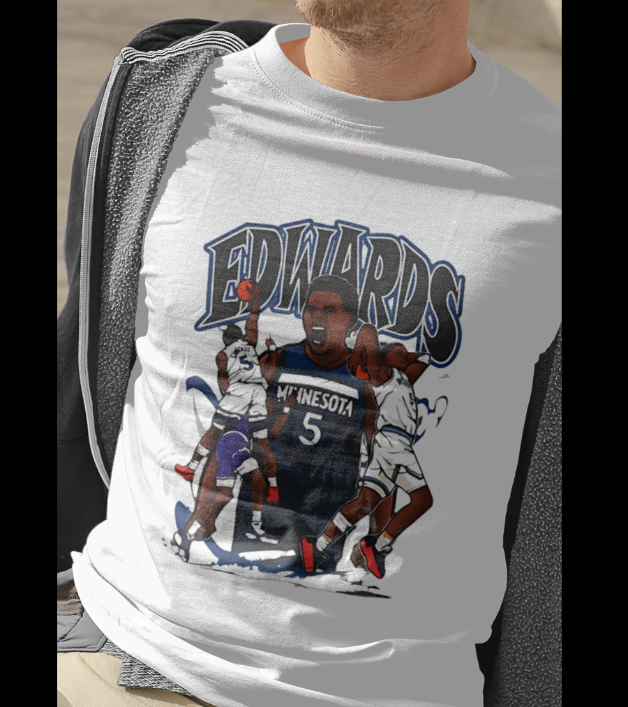 Minnesota Edwards Basketball Cartoon 5 T-Shirt