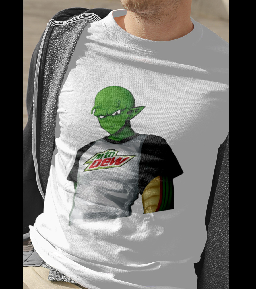 Piccolo Dragon Ball Z Character In Mtn Dew T-Shirt