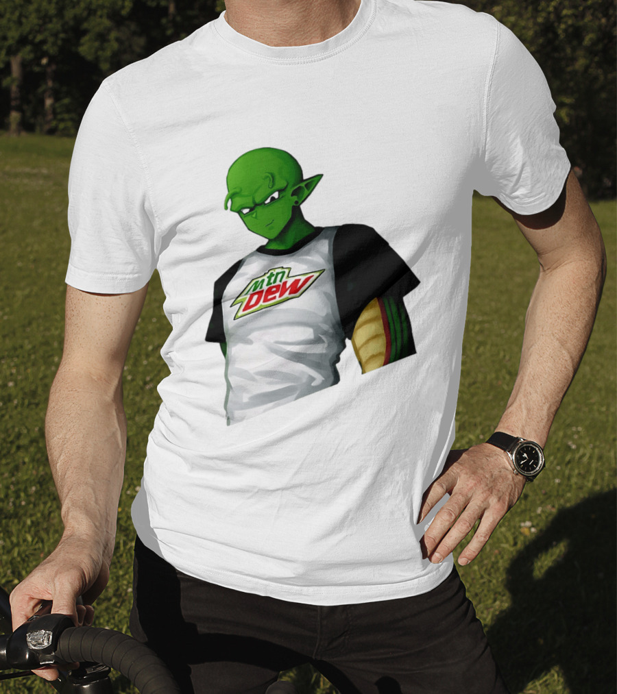 Piccolo Dragon Ball Z Character In Mtn Dew T-Shirt