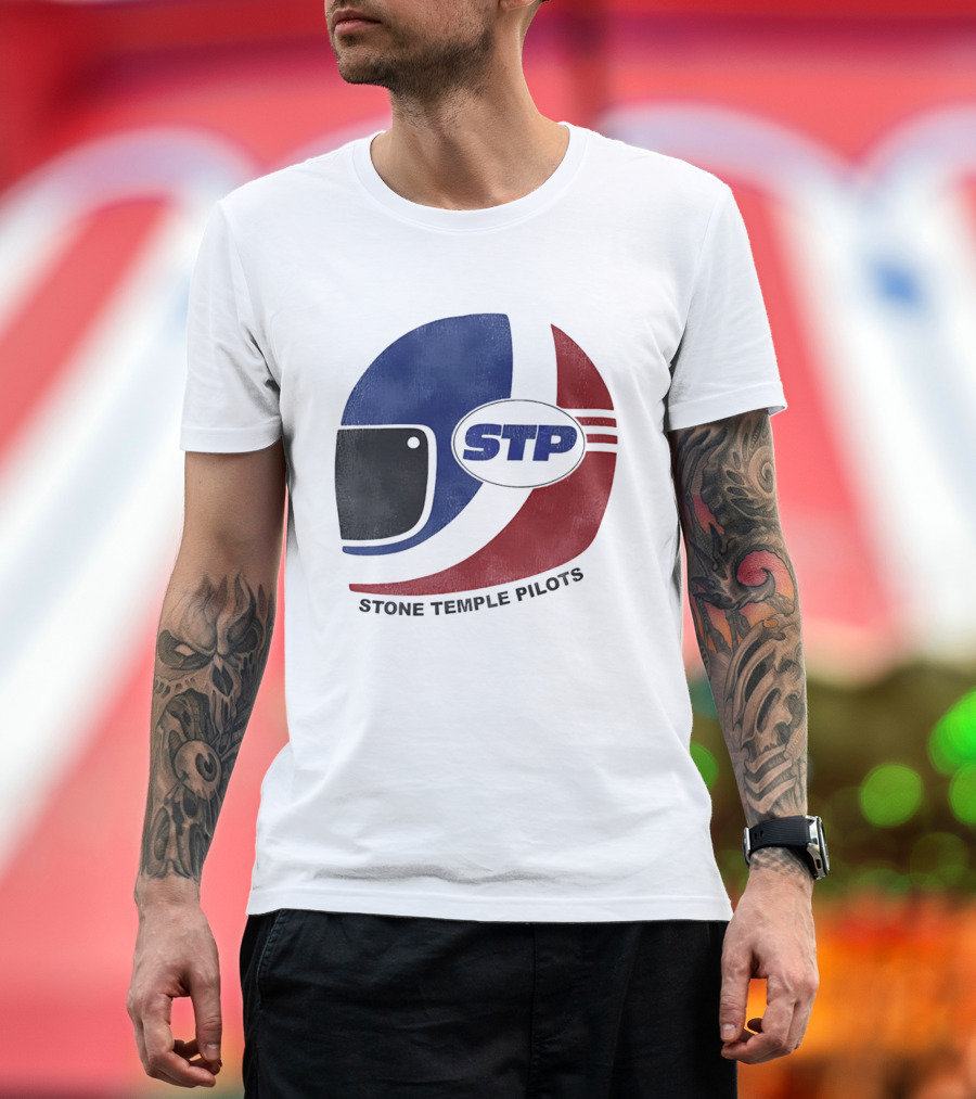 Stone Temple Pilots STP Helmet T-Shirt