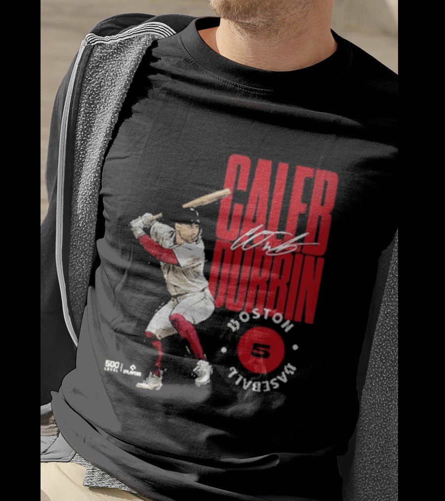 Caleb Durbin Boston Baseball Stamp Number 5 T-Shirt