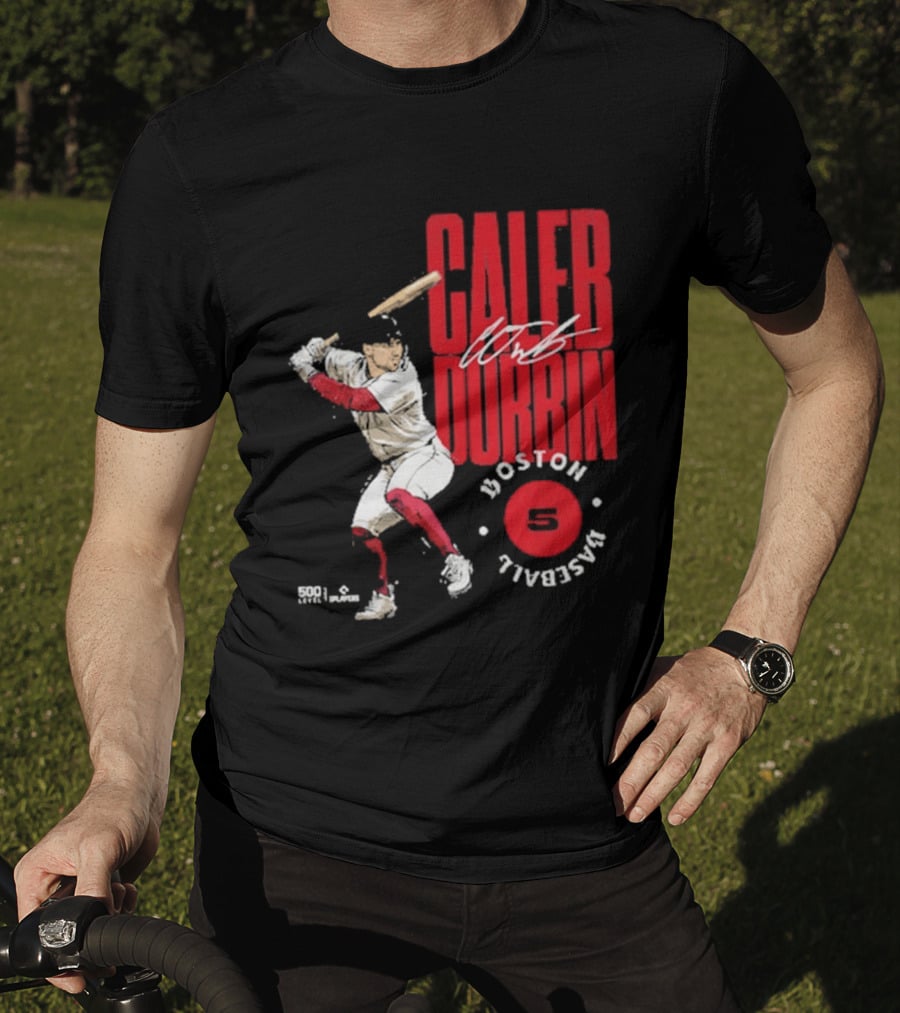 Caleb Durbin Boston Baseball Stamp Number 5 T-Shirt