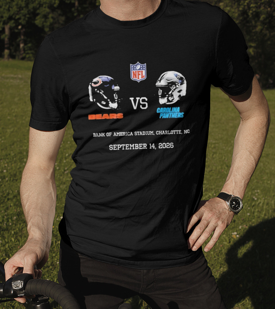 Chicago Bears Carolina Panthers NFL Bank Of America Stadium September 14 2026 T-Shirt