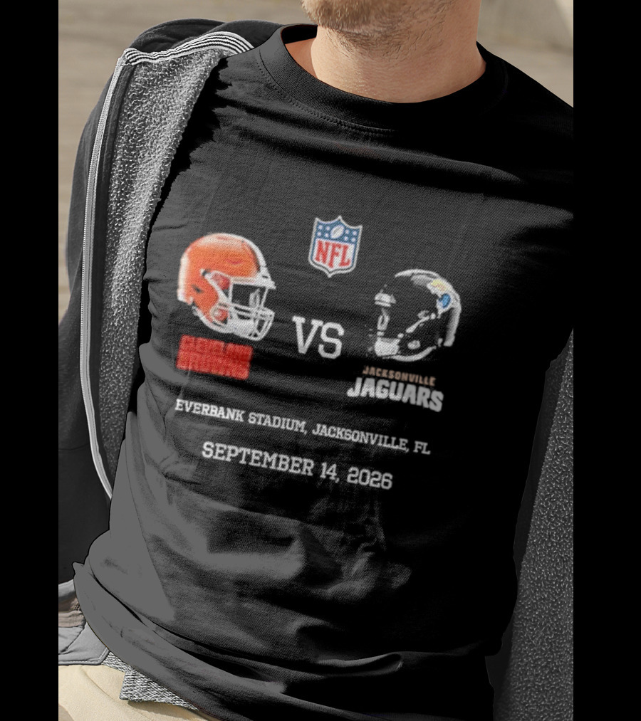 Cleveland Browns Vs Jacksonville Jaguars NFL EverBank Stadium Jacksonville FL September 14 2026 T-Shirt