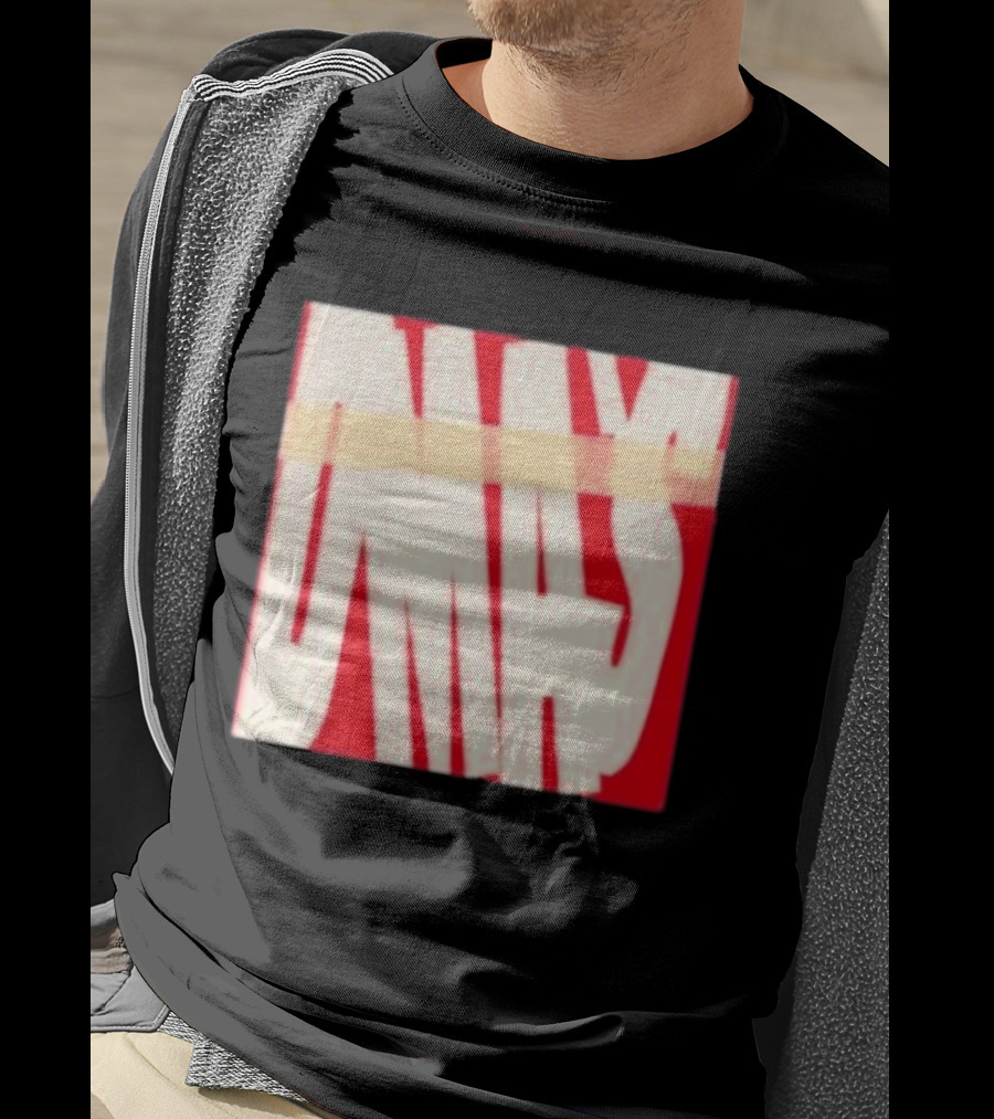 DMA's DMA's Album Cover Art Distorted Red White T-Shirt