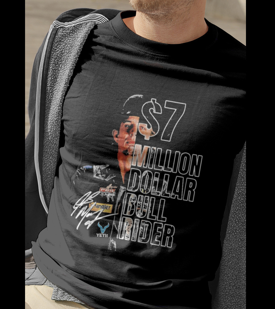 J B Mauney PBR $7 Million Dollar Bull Rider T-Shirt