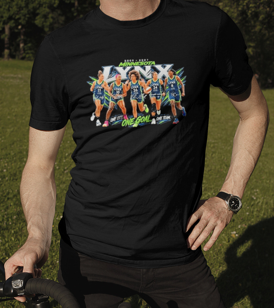 Minnesota Lynx One City One Goal One Team Signatures T-Shirt