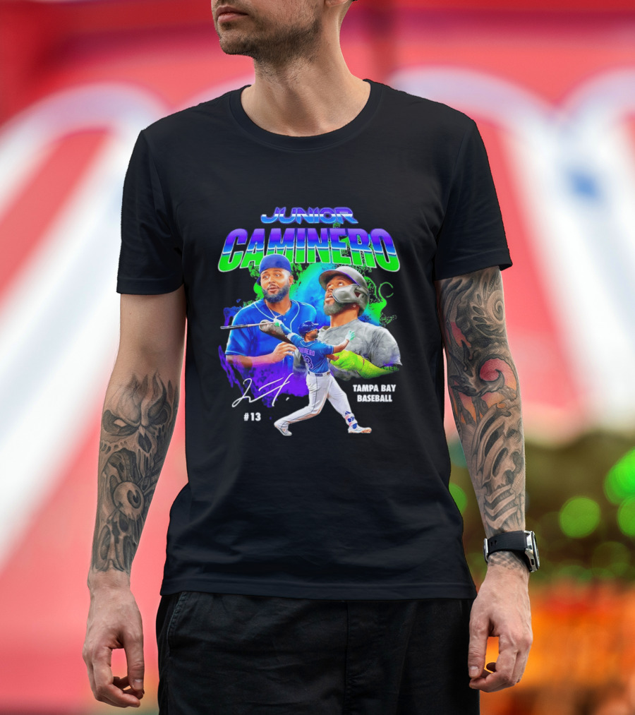 Junior Caminero Tampa Bay Baseball #13 2026 T-Shirt