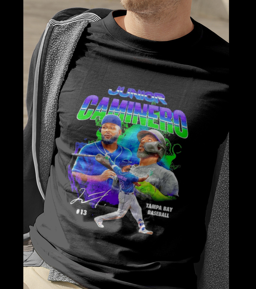 Junior Caminero Tampa Bay Baseball #13 2026 T-Shirt