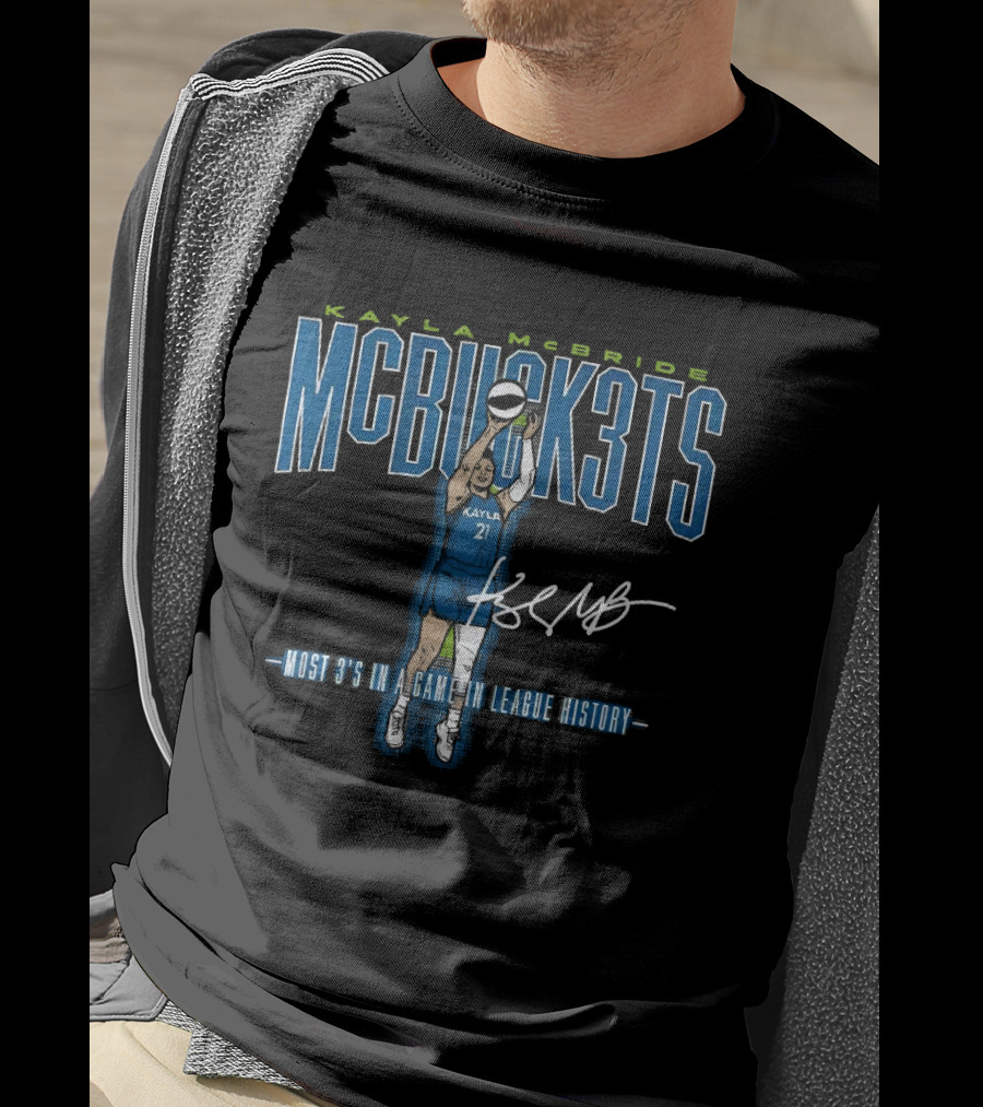 Kayla McBride MCBUCK3TS Most 3's In A Game In League History T-Shirt