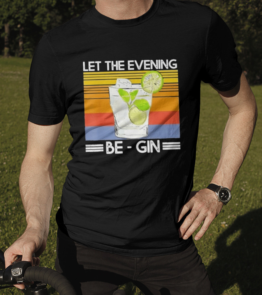 Let The Evening Be Gin Lime Mint Sunset T-Shirt