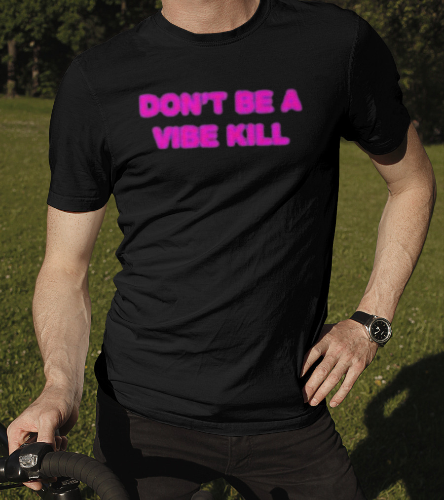 Madonna Don't Be A Vibe Kill Pink T-Shirt