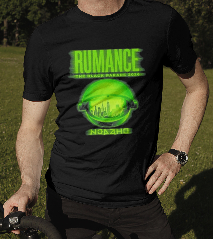 RUMANCE The Black Parade 2026 Neon Cityscape T-Shirt