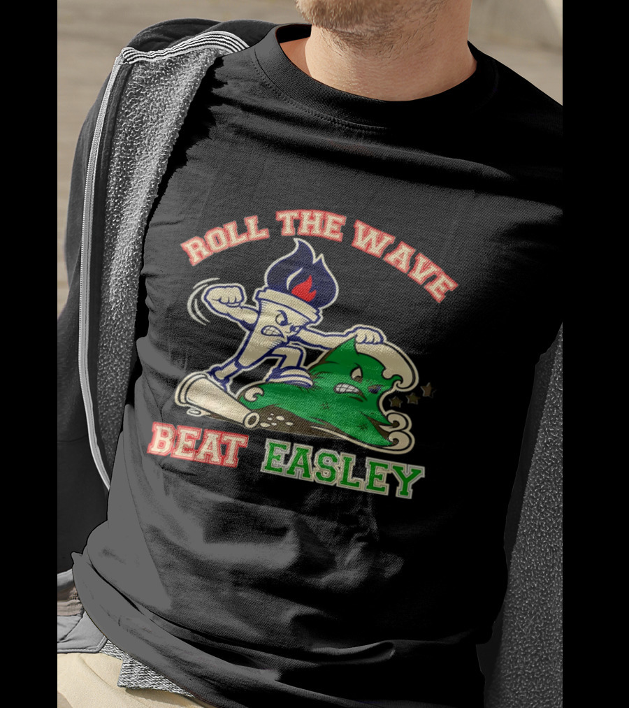 Roll The Wave Beat Easley Torch Green Wave T-Shirt