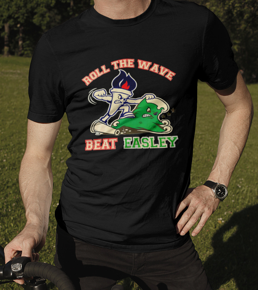 Roll The Wave Beat Easley Torch Green Wave T-Shirt