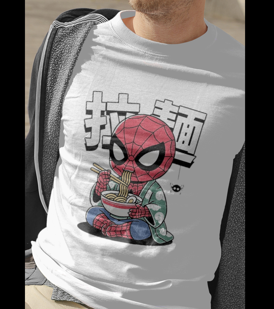 Spider Man Ramen Noodles Kanji Spideramen T-Shirt
