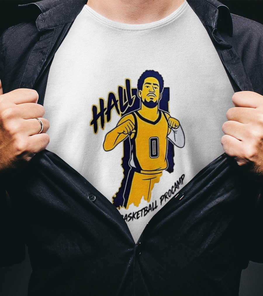 Indiana Pacers Haliburton Hall 0 Basketball Procamp T-Shirt