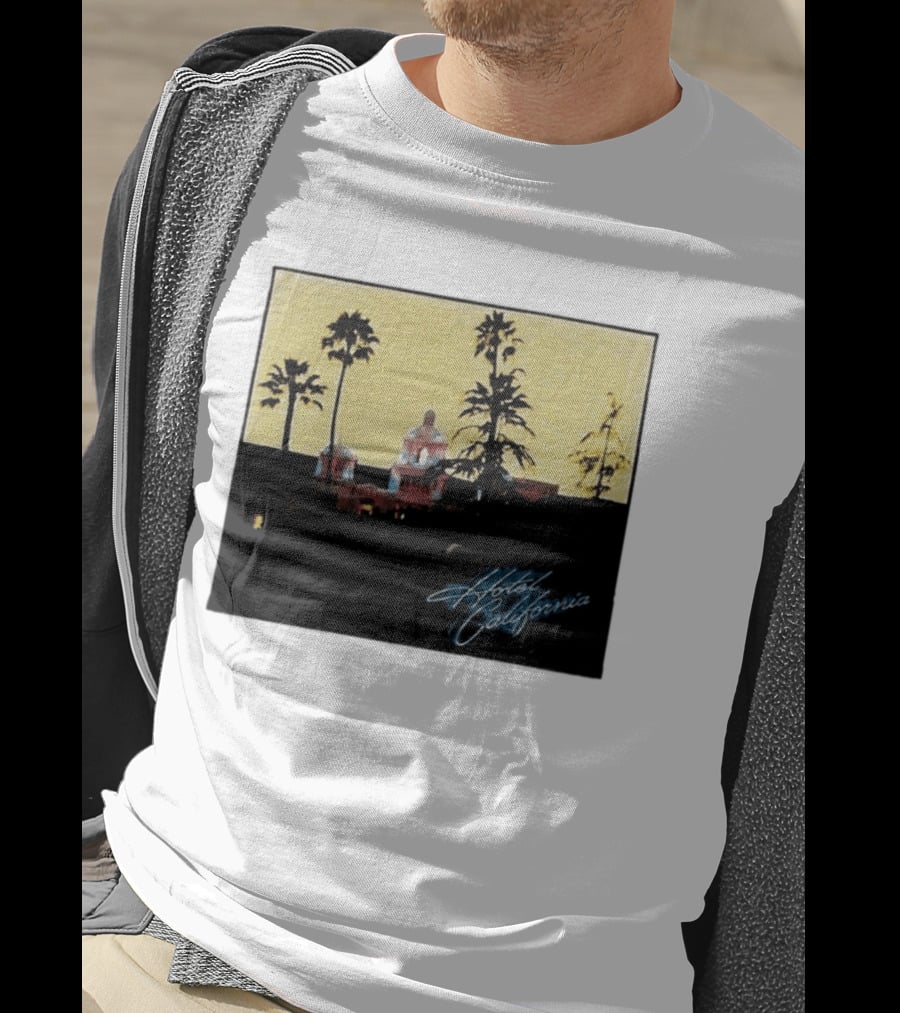 Hotel California Resort Scene 90s Eagles Justin Bieber 1995 T-Shirt