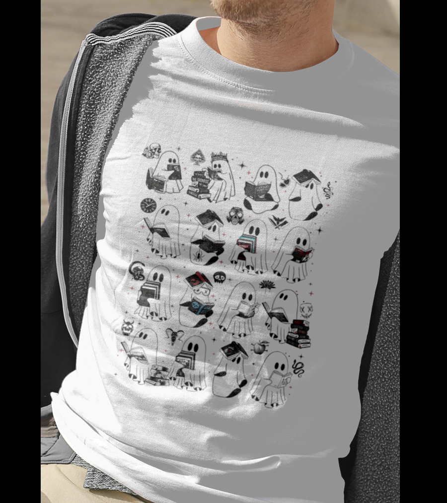 The Sacrifice The Sinner Sabotage Still Beating Lights Out Ghost Reading Books T-Shirt