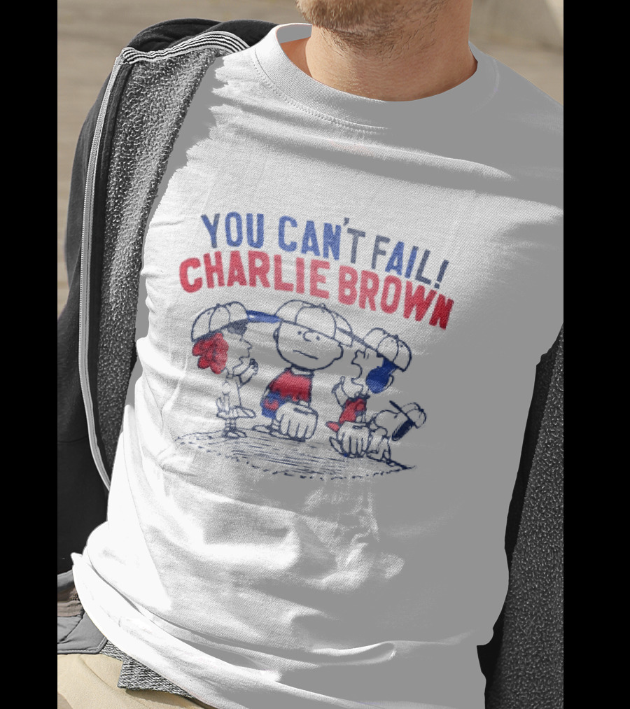 You Can't Fail Charlie Brown Peanuts Comic Classic Characters T-Shirt