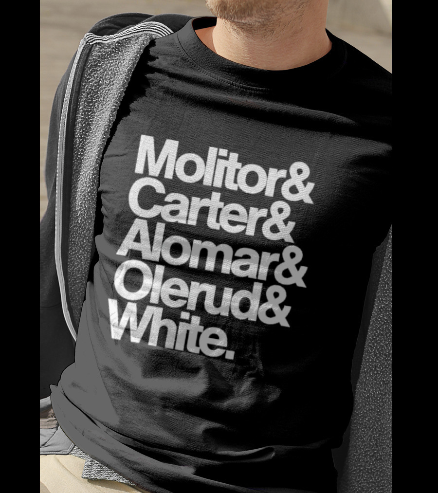Toronto Blue Jays Molitor Carter Alomar Olerud White Team Legends T-Shirt