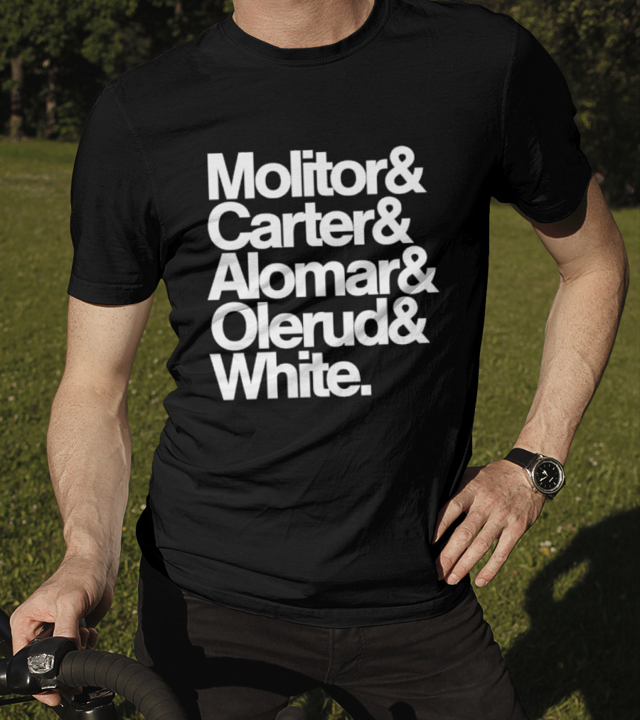 Toronto Blue Jays Molitor Carter Alomar Olerud White Team Legends T-Shirt