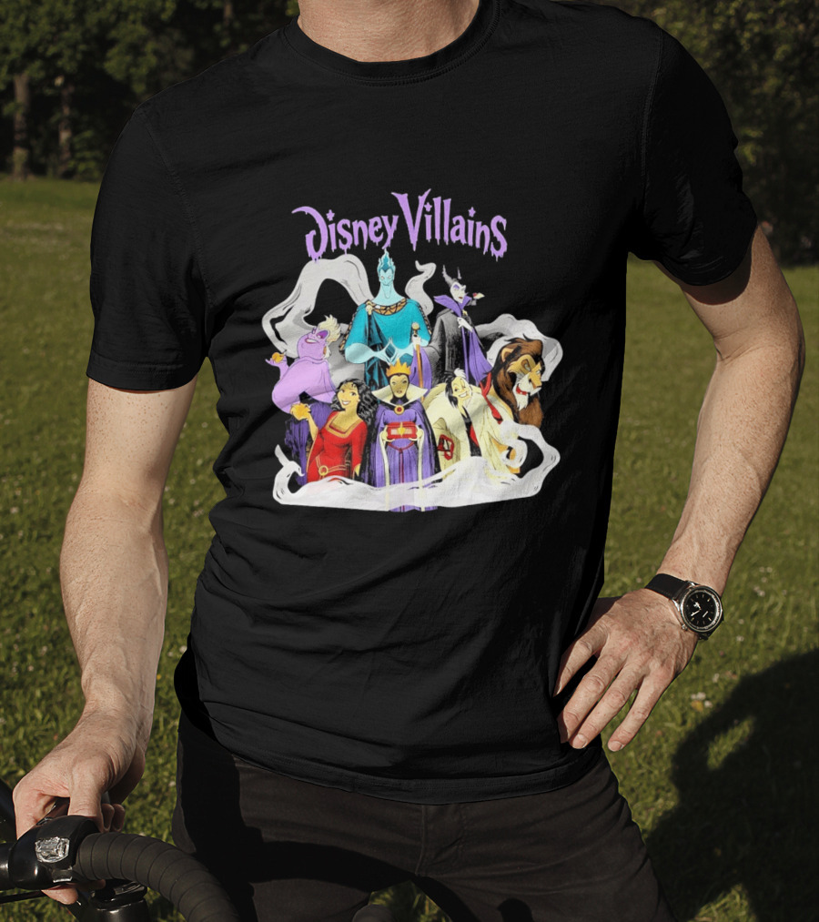 Disney Villains Halloween Squad Maleficent Hades Ursula Scar Evil Queen Cruella De Vil T-Shirt