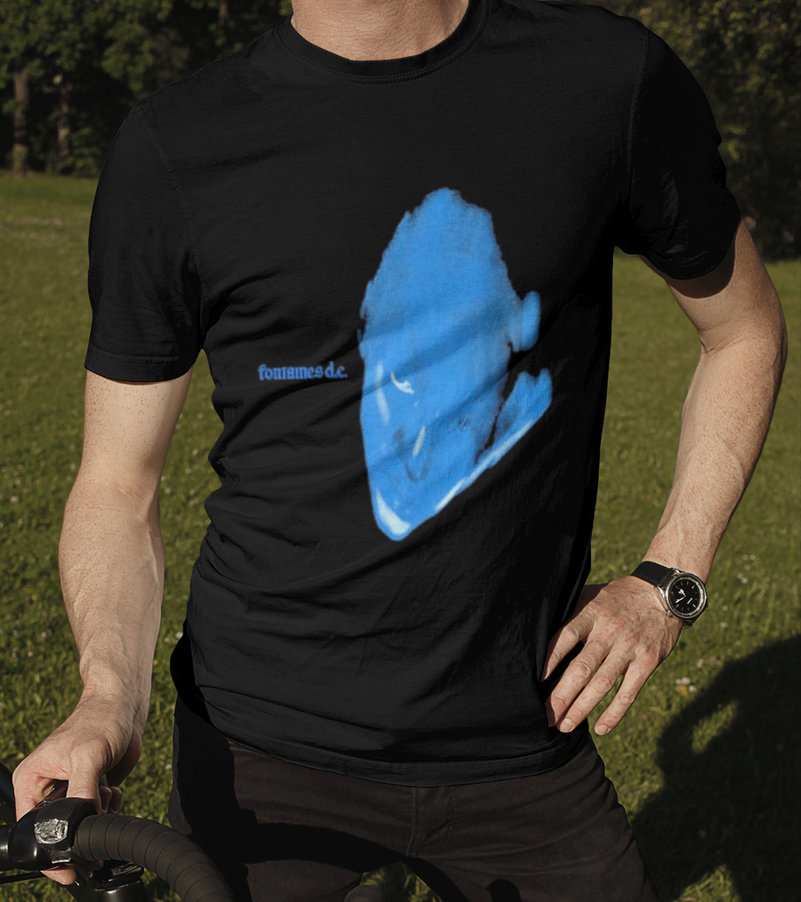 Fontaines D.C. Dopamine Chamber Blue Cover Black T-Shirt