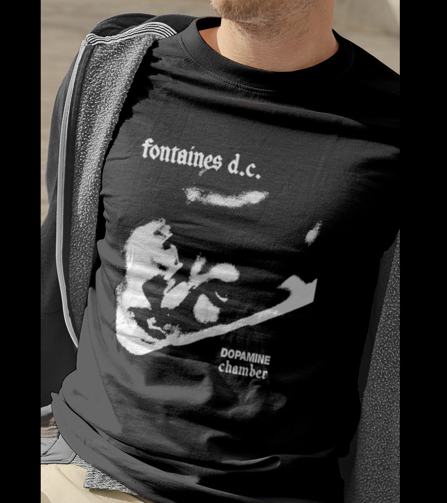 Fontaines D.C. Dopamine Chamber Black And White T-Shirt