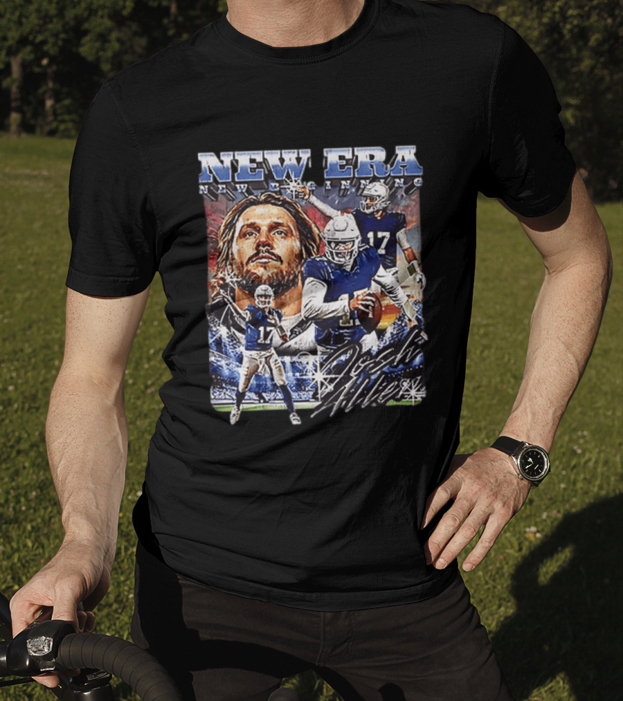 Josh Allen New Era New Beginning Buffalo Bills 17 T-Shirt