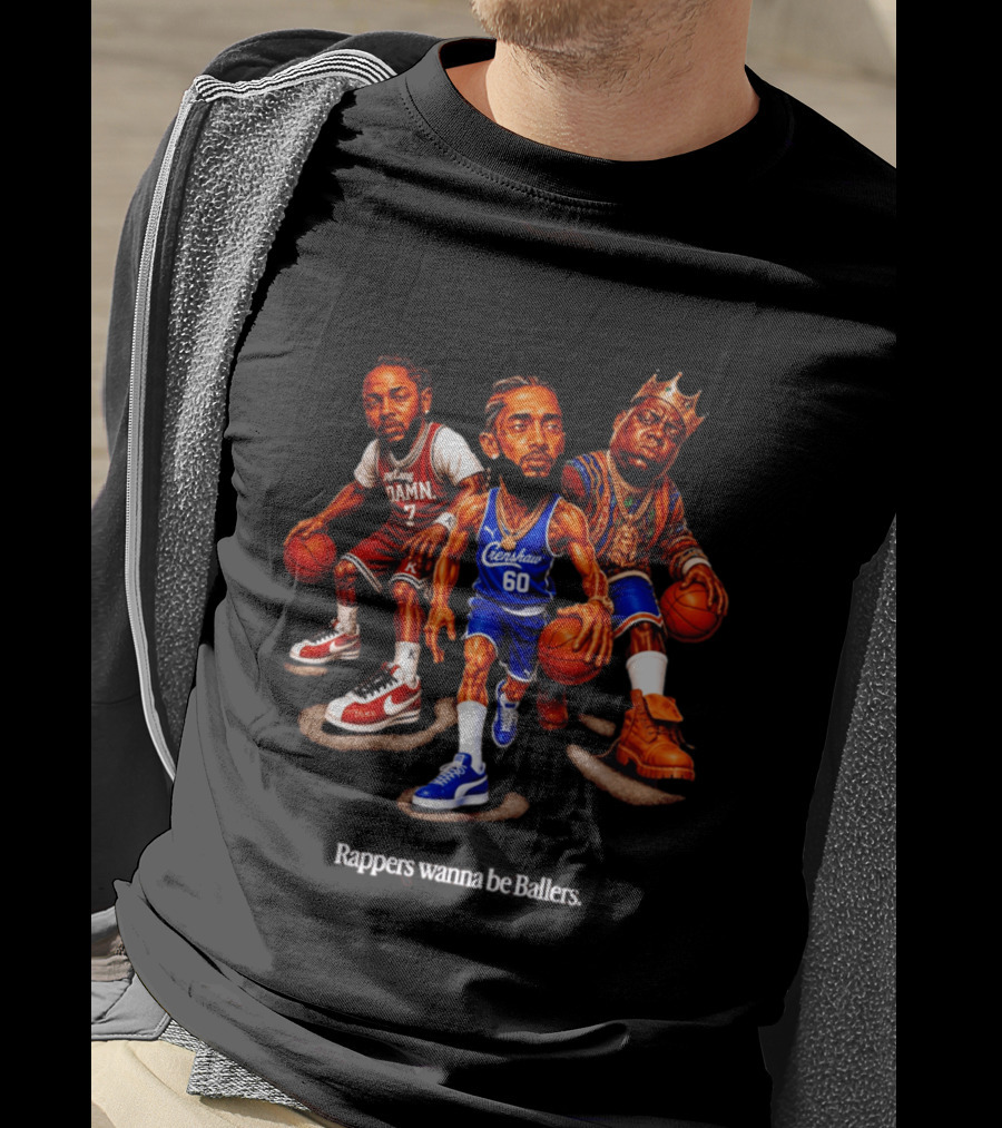Kendrick Lamar Nipsey Hussle The Notorious BIG Rappers Wanna Be Ballers Crenshaw DAMN T-Shirt