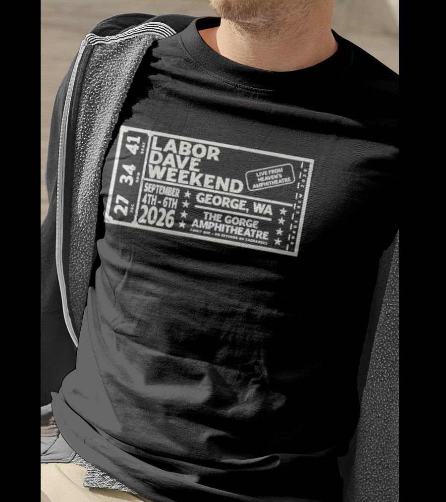 Labor Dave Weekend September 4th 6th 2026 George WA The Gorge Amphitheatre T-Shirt
