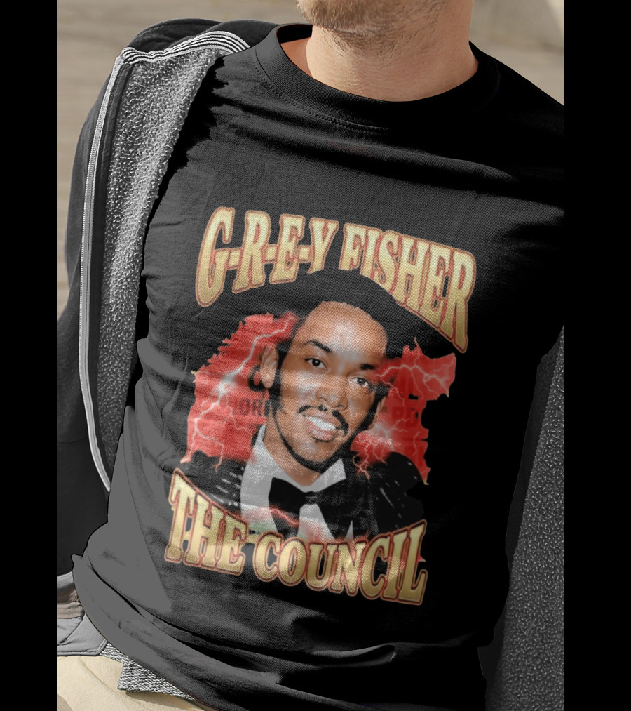 G REY Fisher The Council T-Shirt