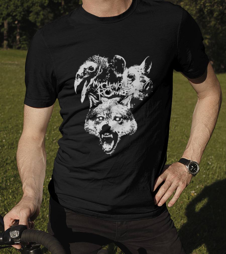 MCR Washington 2026 Tour Mask Animal Faces T-Shirt