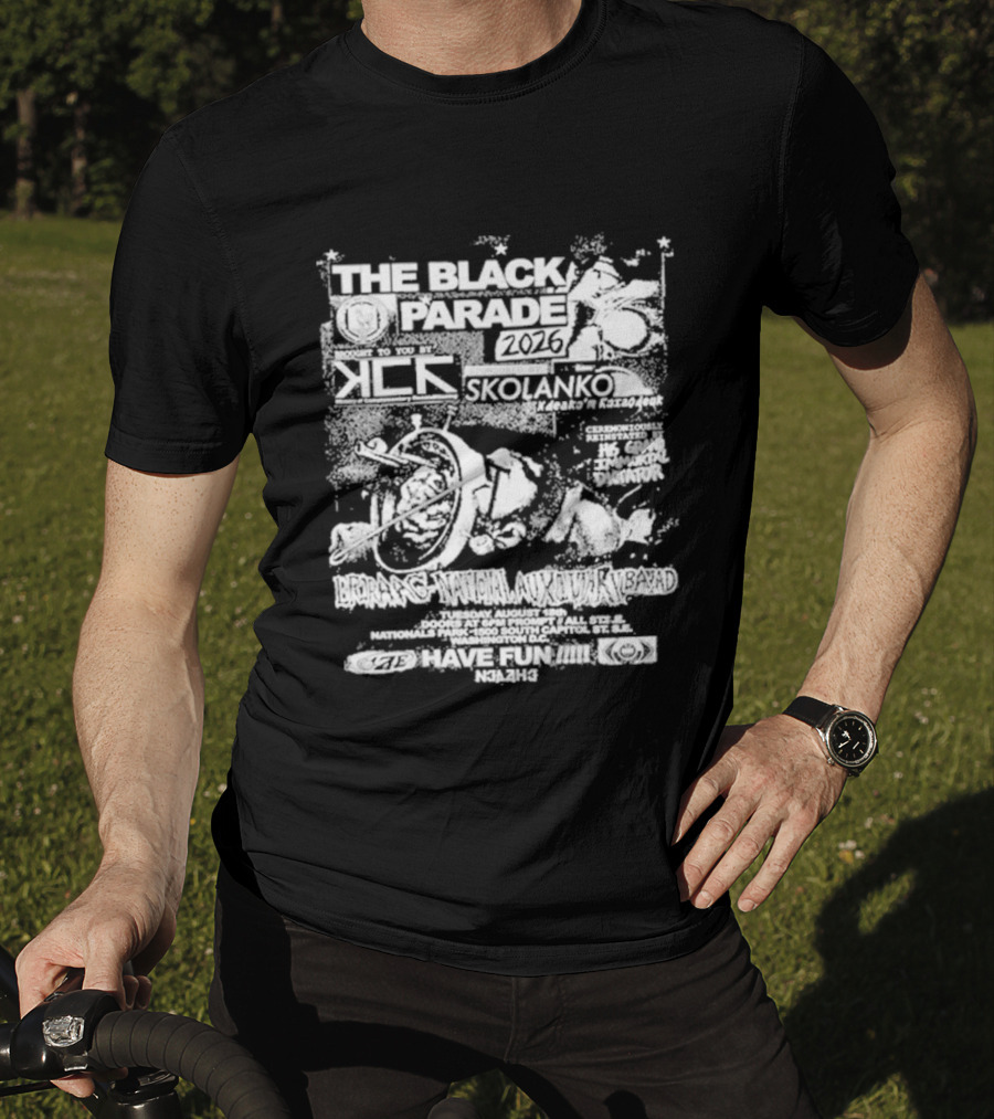 The Black Parade Washington DC August 18 2026 Concert Tour MCR T-Shirt