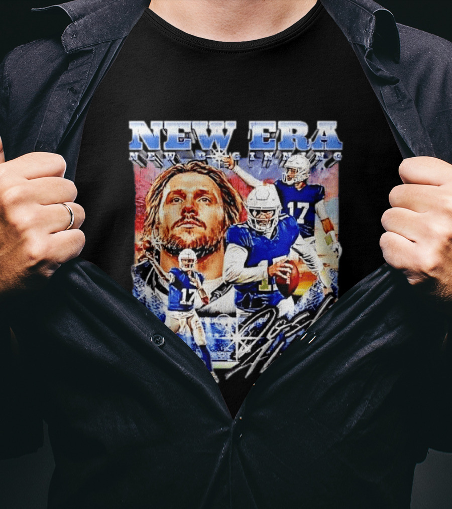 New Era Josh Allen Football Quarterback Action Number 17 Montage T-Shirt