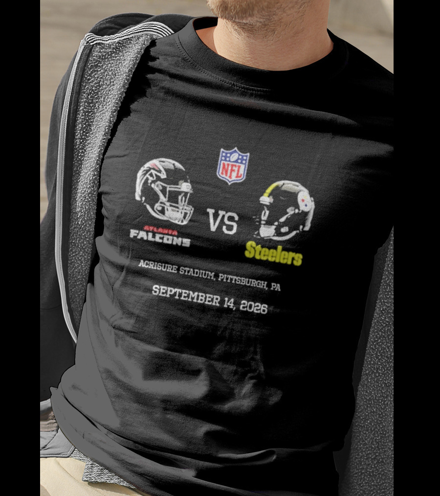 Atlanta Falcons Vs Steelers NFL Acrisure Stadium Pittsburgh September 14 2026 T-Shirt