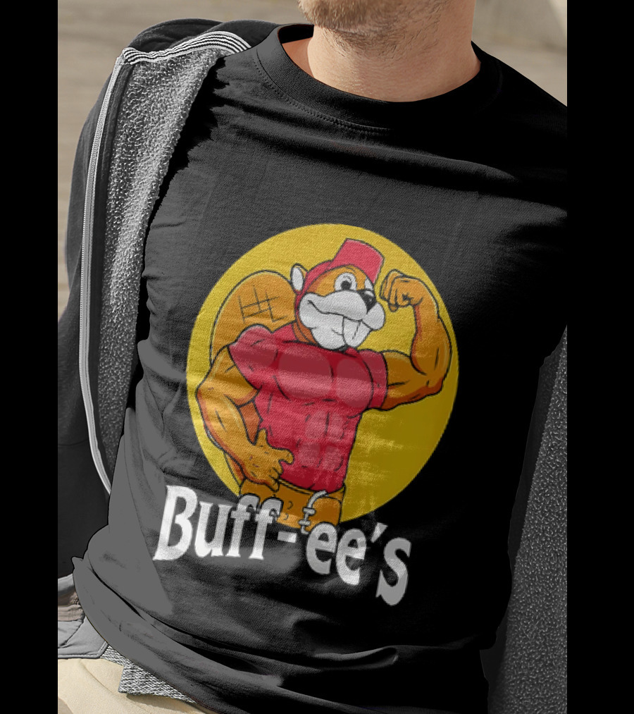 Buff Ee's Muscle Buc Ee's Beaver Fitness T-Shirt
