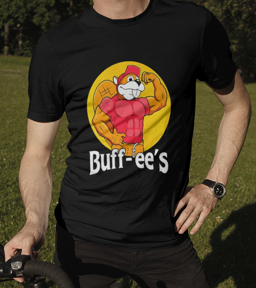 Buff Ee's Muscle Buc Ee's Beaver Fitness T-Shirt
