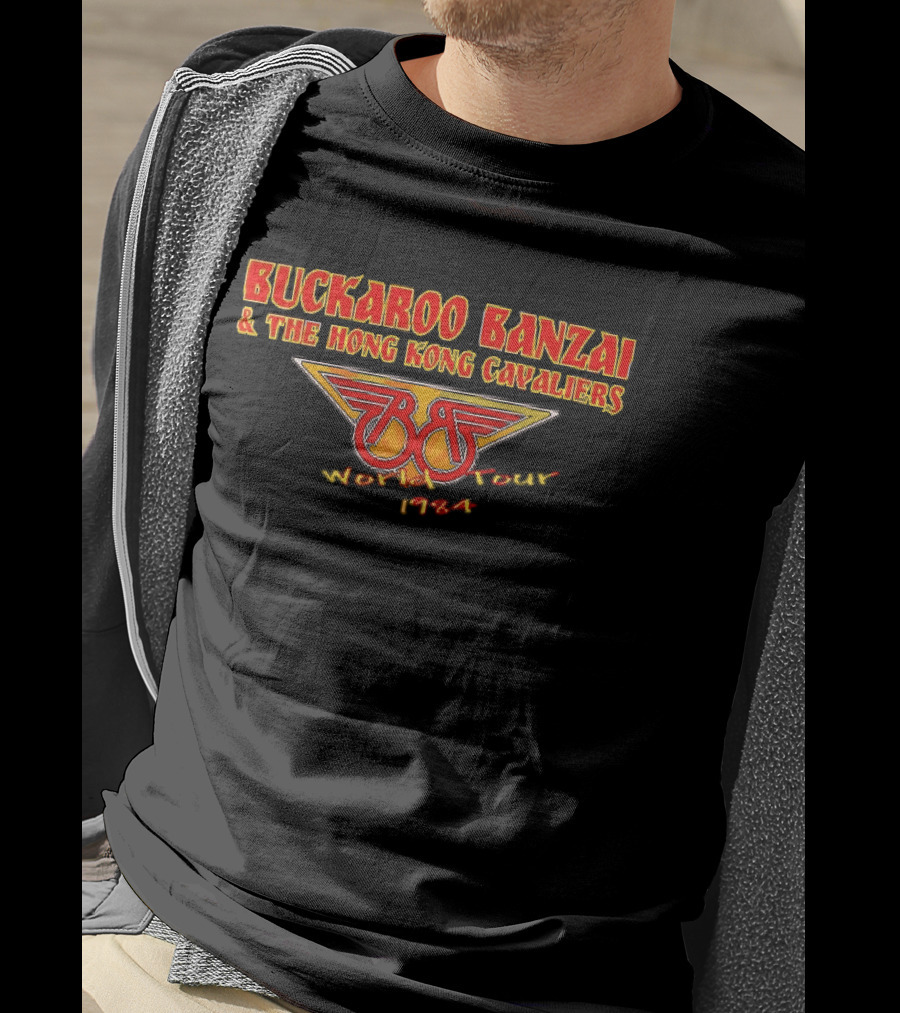 Buckaroo Banzai And The Hong Kong Cavaliers World Tour 1984 Retro BB Wings T-Shirt