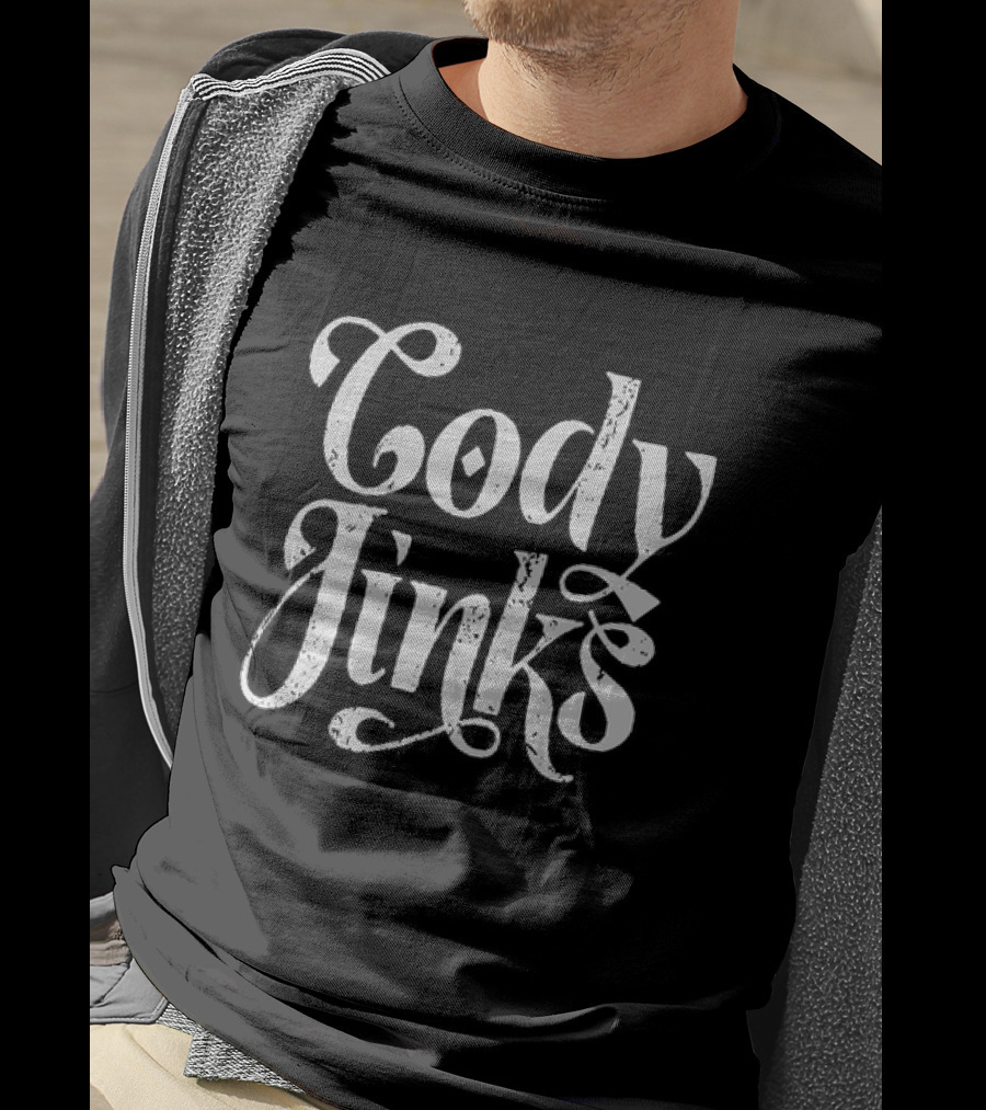 Cody Jinks Country Music Icon Bold White Script T-Shirt