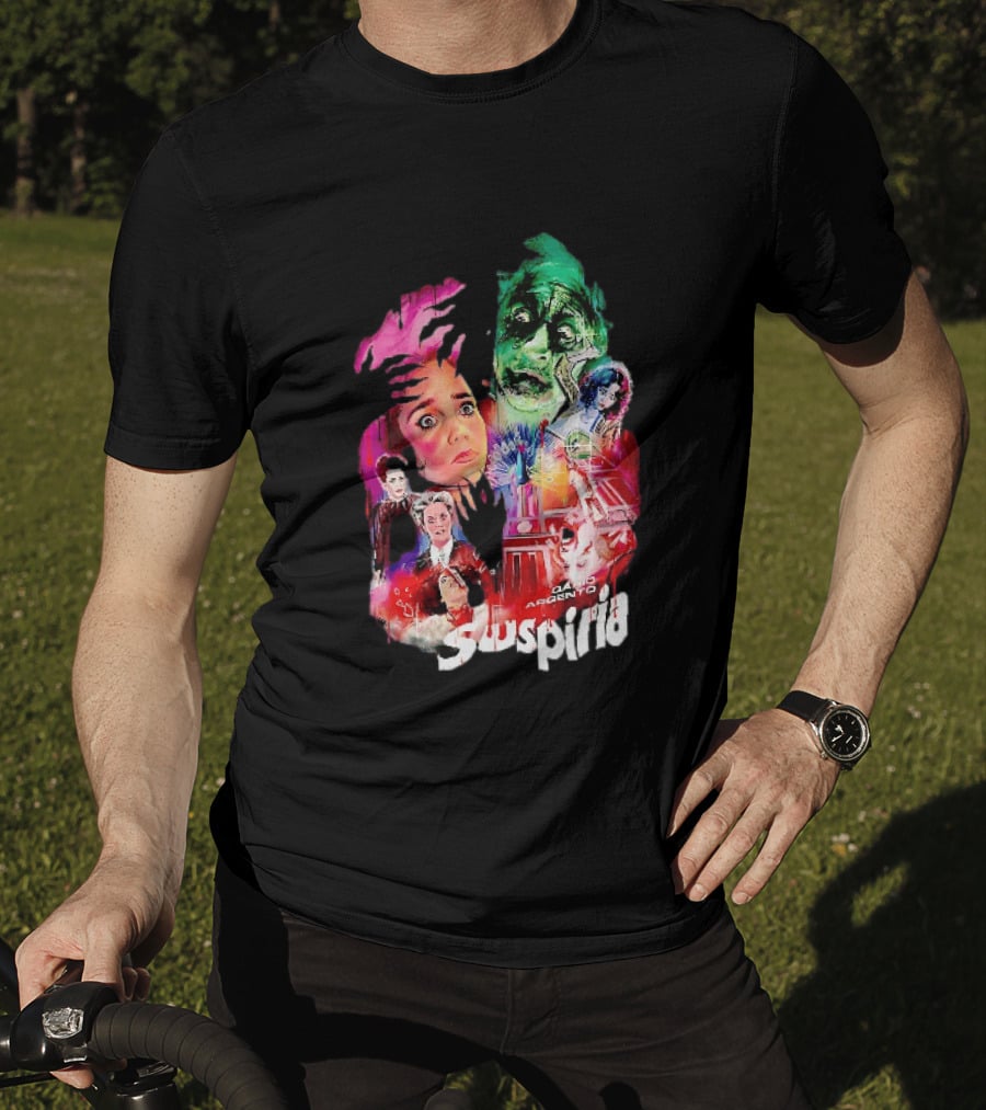 Suspiria Dario Argento Horror Collage Death Is Coming For You T-Shirt