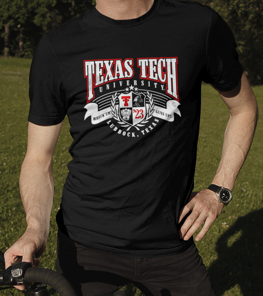 Texas Tech University Red Raiders Crest Lubbock Texas '23 T-Shirt