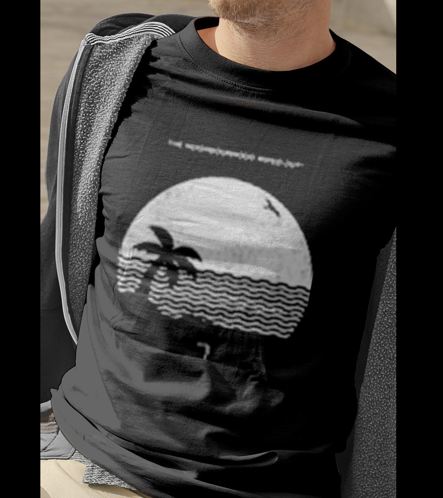The Neighbourhood Wiped Out Album Palm Tree Beach Scene T-Shirt